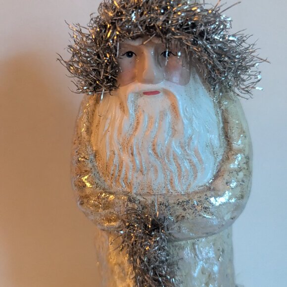 NWT Charming Vintage Santa Claus Christmas Belsnickel Tinsel Holiday Home Decor - Picture 7 of 15